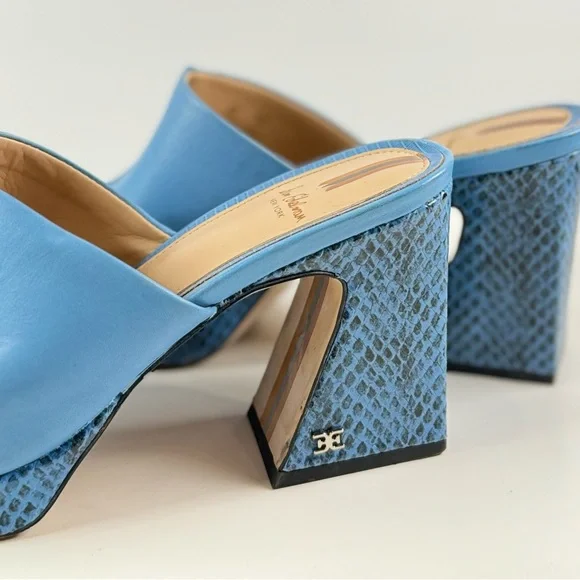 SAM EDELMAN Wilton Leather Mule Sandals Size 9 - Picture 6 of 9